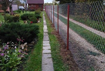 Забор из сетки-рабицы "Эконом"